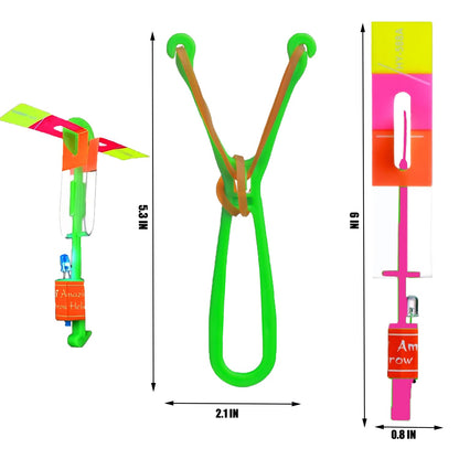 37 Sets Slingshot for Kids,Light Up Flying Toys,Glow In The Dark Party Supplies,Camping Essentials,Beach,Outdoor Games,Outside Toys,Valentines Day Gifts for Classroom,Party Favors for Kids 8-12 4-8