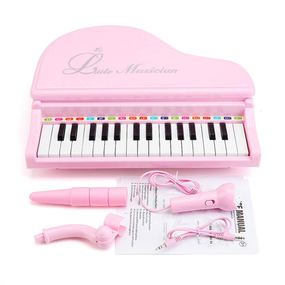 Amy&Benton Toddler Piano Toy for Baby Girls Pink Toy Piano Keyboard for 2 3 4 Year Old Birthday Gifts for Girls