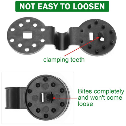 ZYLJHZ 100Pcs Shade Cloth Clips - Black Round Plastic Sun Shade Clip,Shade Cloth Heavy Duty Lock Grip for Sun Shade Net,Gardening Shade Cloth,Anti Bird Netting Windproof Awning Clamp