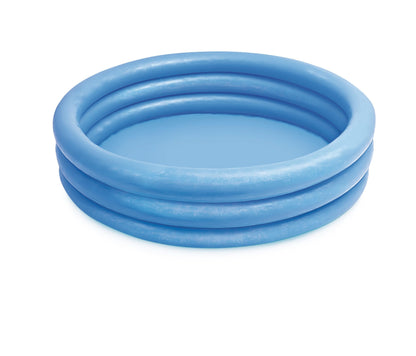 INTEX 59416EP Crystal Blue Inflatable Kiddie Swimming Pool, 45in x 10in