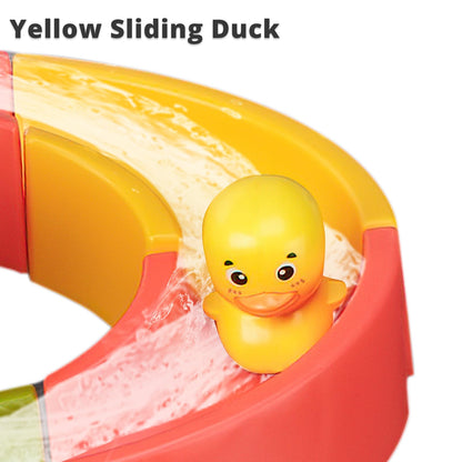 SOCBTNSO Duck Slide Toys, Bath Toys for Kids Ages 4-8, DIY Building Kit for Ages 5-7, Bathtub Time Birthday Gift for Toddler 3 + Year Old (51 PCS)