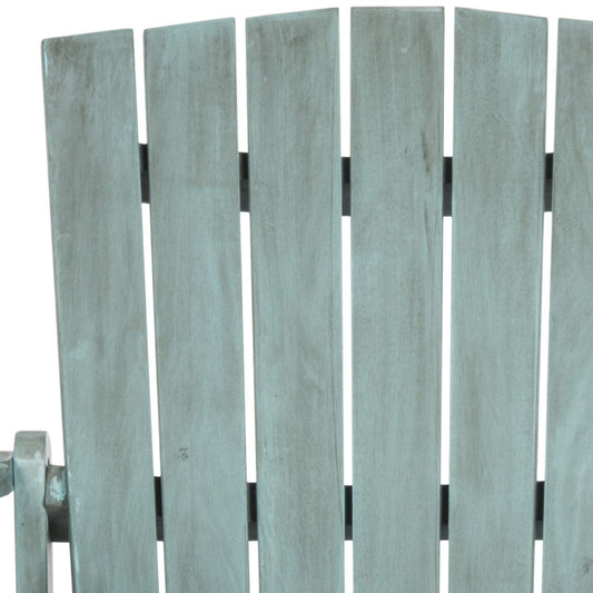 Safavieh Outdoor Collection Mopani Adirondack Chair, Beach House Blue