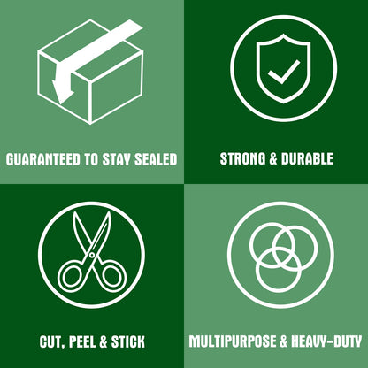 HERKKA Clear Packing Tape, 18 Rolls Heavy Duty Packaging Tape for Shipping Packaging Moving Sealing, 3Mil Thick Clear Packing Tape, 2 inches Wide, 65 Yards Per Roll, 1170 Total Yards
