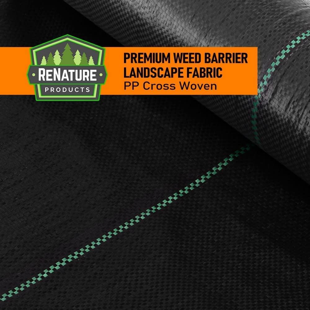 LAVEVE 3FT x 100FT Weed Barrier Landscape Fabric, 3.2oz Premium Heavy Duty Garden Cloth, Ground Cover for Gardening, Farming