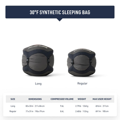 Sea to Summit Hamelin Synthetic Sleeping Bag, 30-Degree, Long
