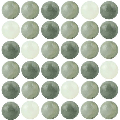 Natural Stone Beads 100pcs 8mm Green Grass Agate Taiwan Green Jade Round Stone Beading Loose Gemstone Hole1mm DIY Smooth Beads for Bracelet Necklace Earrings Jewelry Making (Green Grass Agate, 8mm)