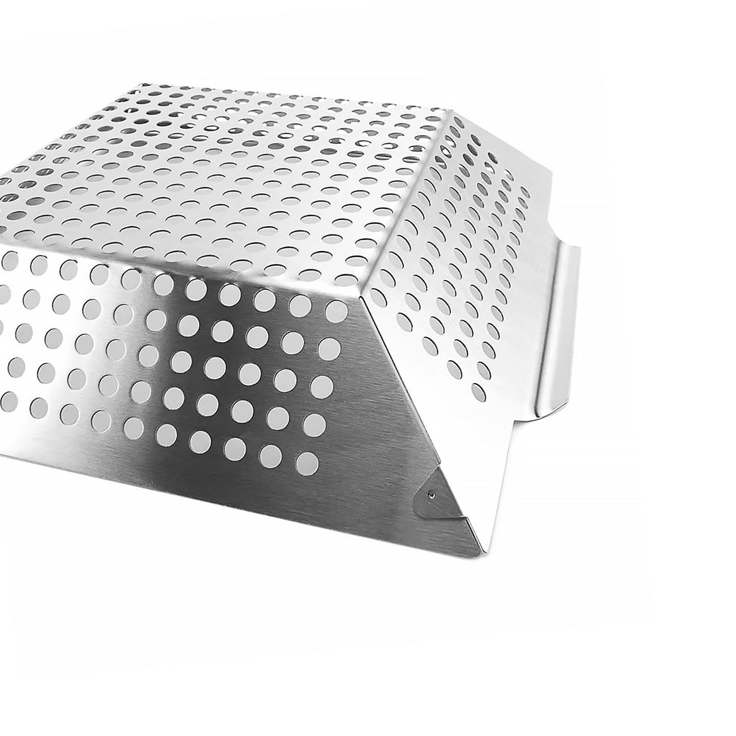 Anveena Grill Baskets 1 Pack Stainless Steel Grilling Basket for Indoor and Outdoor Use, Heavy Duty Vegetables Grill Basket for Veggies and Kabob, Suitable for All Grills, Dishwasher Safe