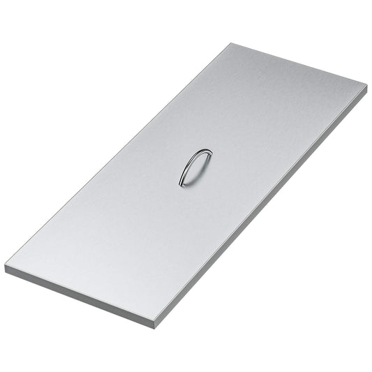 Stanbroil Fire Pit Burner Pan Cover 39" x 15", Fits 36 x12 Inches Rectangular Drop-in Burner Pan, Stainless Steel