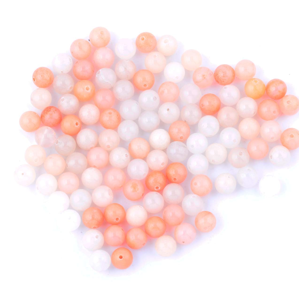 Natural Stone Beads 100pcs 10mm Pink Aventurine Round Genuine Stone Beading Loose Gemstone Hole 1mm DIY Charm Smooth Beads for Bracelet Necklace Earrings Jewelry Making (Pink Aventurine, 10mm)