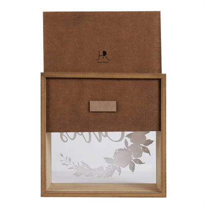 Hanna Roberts Wooden Card Box for Reception, Money Gift Card Box, Card Storage Box for Wedding Decorations and Party Gifts