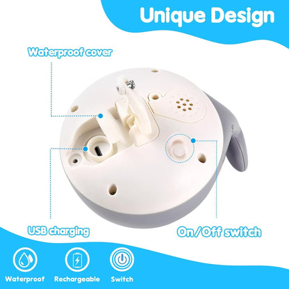 ANGGIKO Baby Boy Bath Toys, Pool Water Table Toy for Babies 1 Year Old Boy Gifts, Toddler Bath Toys for Kids Ages 1-3, Light Up Whale Bath Toy Sprinkler Summer Bathtub Fountain Baby Toy 6-12-18 Months
