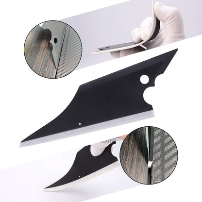 Pro Vinyl Wraps Applicator Tool Kit Window Tint Film Car Wrapping Tools Includes Felt Squeegees, Plastic Scraper, Wrap Knife and Blades, Magnetic Holders, Cleaning Cloth, Gloves and Finger Sleeve