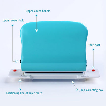 10 Hole Puncher, Spiral Binding Machine, Spiral Hole Punch, Hole Punch for Spiral Binding, Paper Binding Machine Handheld Portable Spiral Binder A4 A5 A6 A7 Coil Book Round Hole Puncher Punching Tool