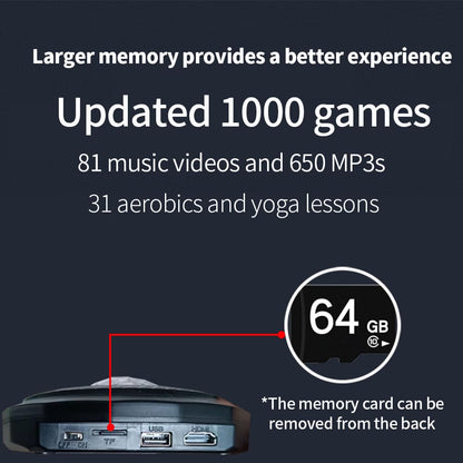 WuZhuangYuan HDMI Musical Electronic Dance mat with a Camera,81 Music Videos,Including 1000 Games,a 64G Large Memory Card,650 Songs,for Single/Double Users,a Luxurious Gift for Boys and Girls