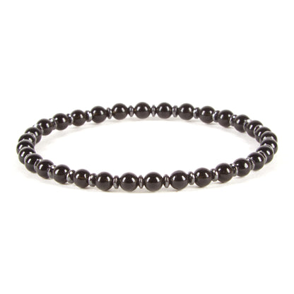Cherry Tree Collection - Small, Medium, Large Sizes - Gemstone Beaded Bracelets For Women and Men - 4mm Round Beads (Protection Set - Medium)