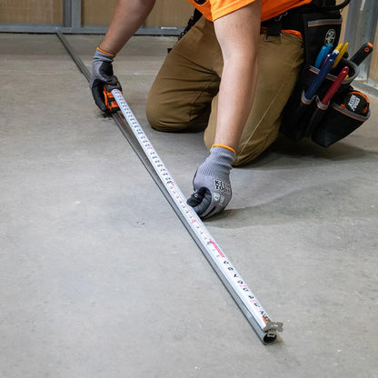 Klein Tools 9235 Tape Measure, Heavy-Duty Magnetic Measuring Tape with 35-Foot Double-Hook Double-Sided Nylon Reinforced Blade, with Metal Belt Clip