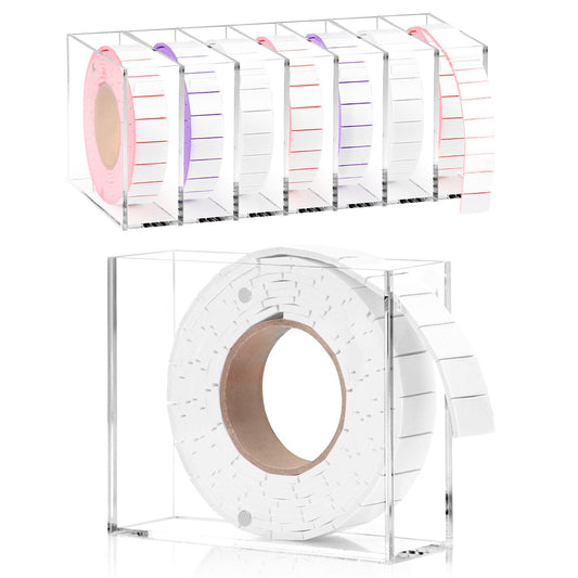 HKSZEH Double Sided Foam Tape Squares 0.75 X 0.5 Pre Cut Foam Adhesive Squares Roll with Acrylic Storage Box 3D Foam Tape for Crafts Arts Sewing DIY Office Supplies (Tape+Box, White)