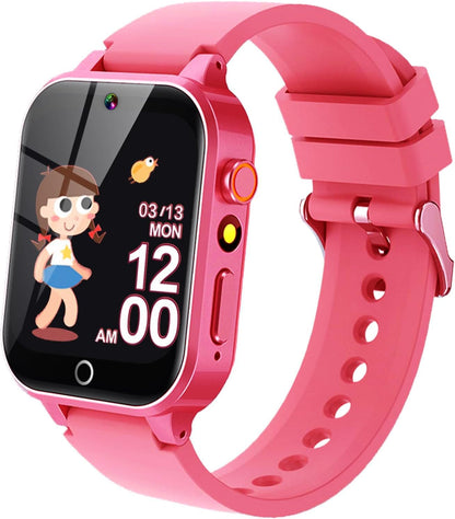 Vakzovy Kids Smart Watch Christmas Birthday Gifts for Girls Boys Age 6-12 with 26 Games Video Camera Music Pedomete Educational Toys Birthday Gifts for Girls Ages 5 6 7 8 9