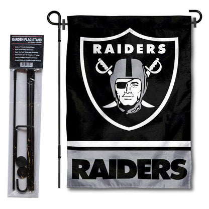 Las Vegas Raiders Garden Flag with Stand Holder
