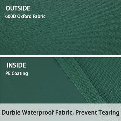 Leaf Tarp with 4 Handles Garden Waste Yard Tarps Extra Reinforced Corner Waterproof Reusable Durable Tarp Collector for Leaf Pickup,Landscape Pruning,Leaf Hauler,Tent Footprint (Green)