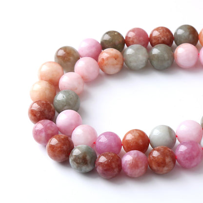 36pcs 10mm Natural Alashan Rainbow Agate Stone Beads for Jewelry Making DIY Bracelet Necklace Accessories 15" Energy Healing Power Stone Beads (10mm, Alashan Rainbow Agate)