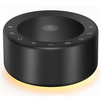 Kipcush White Noise Machine with Night Light – Nursery Sound Machine with Soft Non-Glare Lamp, 30 Soothing Sounds, 8 Color Lights, Up to 8-Hour Timer for Baby & Adults