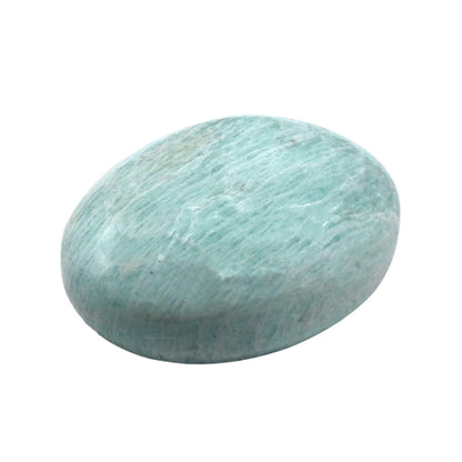 Amazing Gemstone Amazonite Crystals and Healing Stones - Large Palm Stone Crystals Piedra - Crystal for Good Luck, Balanced Positive Energy, Meditation - Unique Stocking Stuffers, Gifts for Women, Men