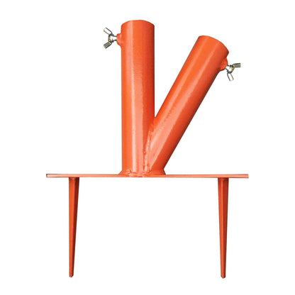 Steel Parasol Holder with 2 Positions for Park, Patio, Beach