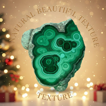 0.33-0.66 lb Natural Malachite Slabs - Premium Polished Crystal Slices for Home & Office Decor - Unique Raw-Edged Healing Stones 2-4 inch (0.33-0.44 lb)