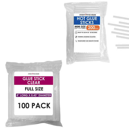 Hot Glue Sticks Combo Pack: Mini and Full Size for All Crafting Needs