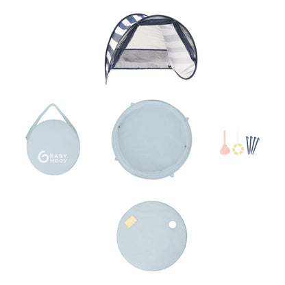 Babymoov Aquani Tent & Pool 3 in 1 Pop Up Tent, Kiddie Pool and Play Area (Summer 2024 Essential), Marine, One Size