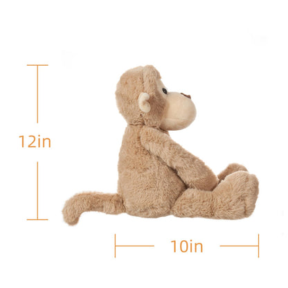 Apricot Lamb Toys Plush Light Brown Monkey Stuffed Animal Soft Cuddly Perfect for Child (Light Brown Monkey, 12 Inches)
