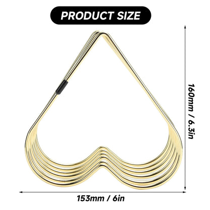 Kodrily Folder Holder for Desk, Heart Shaped Desk File Organizer Vertical File Holder, 5 Slots Iron Gold File Holder, Telescopic Book File Organizer Stand for Desk File, Gold