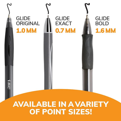 BIC VLGB11BK Velocity Retractable Ballpoint Pen, Black Ink, 1.6mm, Bold, Dozen