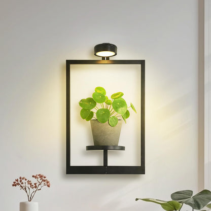 Wall Planters for Indoor Plants，Wall Plant Holder with ‌Remote-Controlled Lights，Hanging Planters for Indoor Plants Window Plant Shelves 3 Pack Plant Hanger for Living Room Entryway（Bulbs Included）