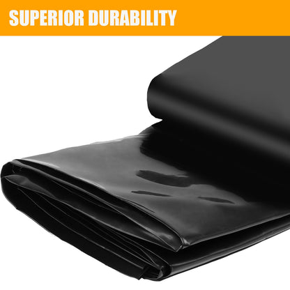 TezhiIe Pond Liner 13 x 17 FT, LDPE Pond Liners for Outdoor Ponds, 20 Mil Thickness, Easy Cutting Fish Pond Liner, Flexible & Durable Pond Liner for Aquaculture, Koi Ponds, Water Garden