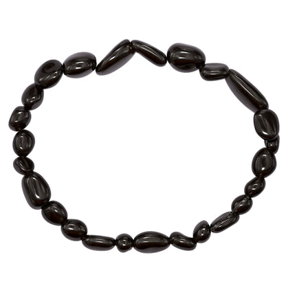 Amazing Gemstone Black Obsidian Bracelet for Women Men's Gifts - Chakra Protection Mens Bracelet - Black Obsidian Crystal Tumbled Stone Bracelet Gemstone Beaded Pulseras Para Hombres Mujer Christmas