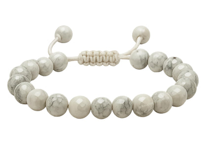 Amazing Gemstone Howlite Bracelet for Women - Chakra Mens Bracelet Protection Crystals and Healing Stones - Blessing Spiritual Meditation Gift Christmas Stocking Stuffers