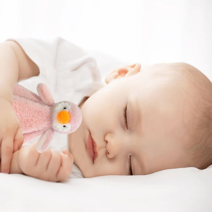 Doindute Baby Soft Pink Penguin Stuffed Animal Security Blanket, Plush Penguin Character Lovey Blanket, Baby Shower/Nursery Gift, Newborn Infant Toddler Snuggle Blankie for Girls Boys, 14 Inches