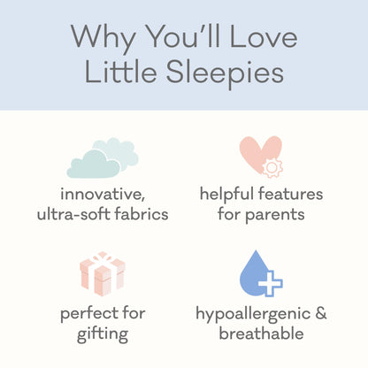 Little Sleepies Giraffe Lovey for Baby Girl & Boy, Newborn Gift Essentials, Stuffed Animal w/Security Blanket