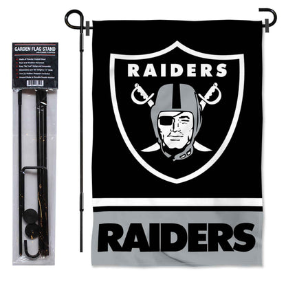 Las Vegas Raiders Garden Flag with Stand Holder