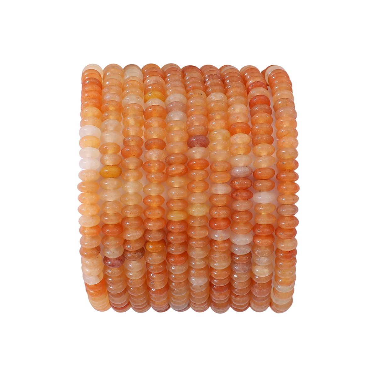 BEADIA Natural Red Aventurine Disk Stone Beads 4x2mm 160pcs Rondelle Loose Semi Gemstone Beads for Jewelry Making Design
