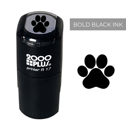 Paw Print Stamp / 2000 Plus Self Inking Animal Paw Print Stamper/Black Ink Imprint School Planner Worksheet Card Stamp