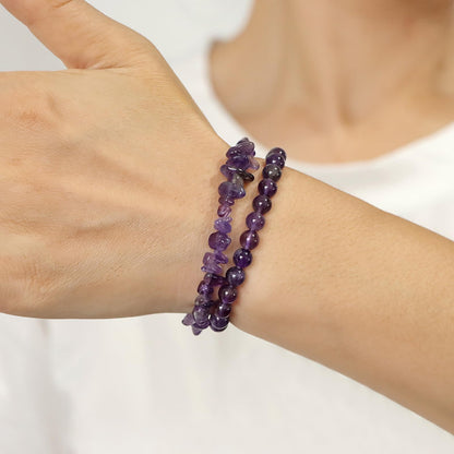 Lit Wall 2Pcs Labradorite Bracelet for Women & Men, 6mm Handmade Adjustable Labradorite Beaded Bracelet, Gemstone Bracelets, Healing Crystal Bracelet, Grey