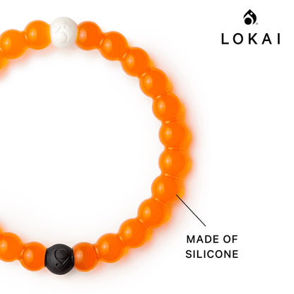 Lokai Silicone Beaded Bracelet for Mental Health Awareness - Small, 6 Inch Circumference - Jewelry Fashion Bracelet Slides-On for Comfortable Fit for Men & Women