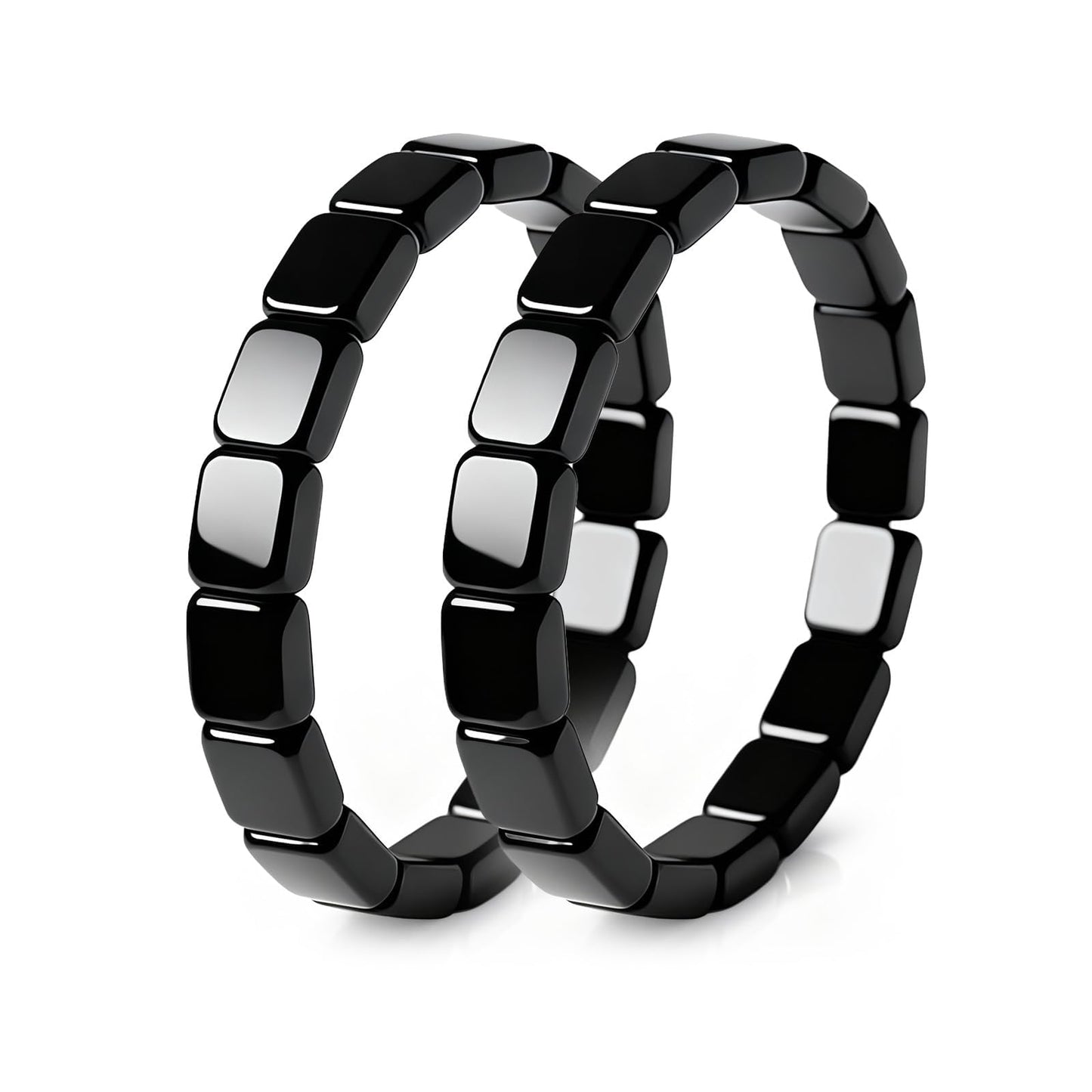 Long tiantian Hematite Bracelet Men Hemios Hematite Hemys Black Beaded Healing Energy Birthday Jewelry Gifts for Husband Brother Boyfriend