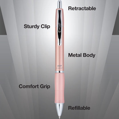 Pilot, G2 Limited Premium Gel Roller Pen, Fine Point 0.7 mm, Rose Gold Barrel, Black Ink