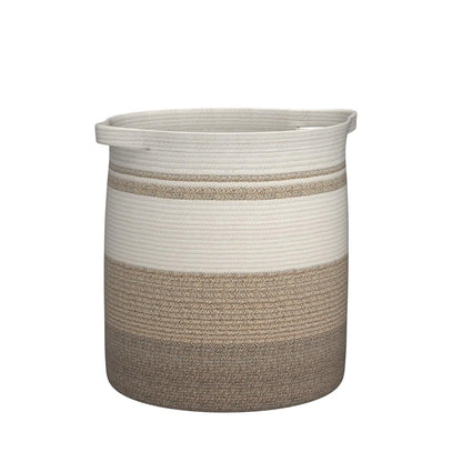OIAHOMY 80L Laundry Baskets Hamper with Handles,Decorative Basket for Living room,Woven Storage Basket for Toys Bin,Pillows, Blankets,Clothes-20x18in-Gradient Yellow