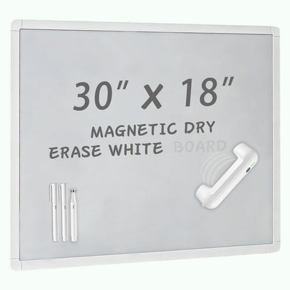 UNCLE BOARD 30 inch x 18 inch Magnetic Whiteboard for Wall – Nano Capsule Surface, Smooth Writing & Easy Erasing, Aluminum Frame, Hanging for Office School Home. Planning Drawing Memo Teaching.
