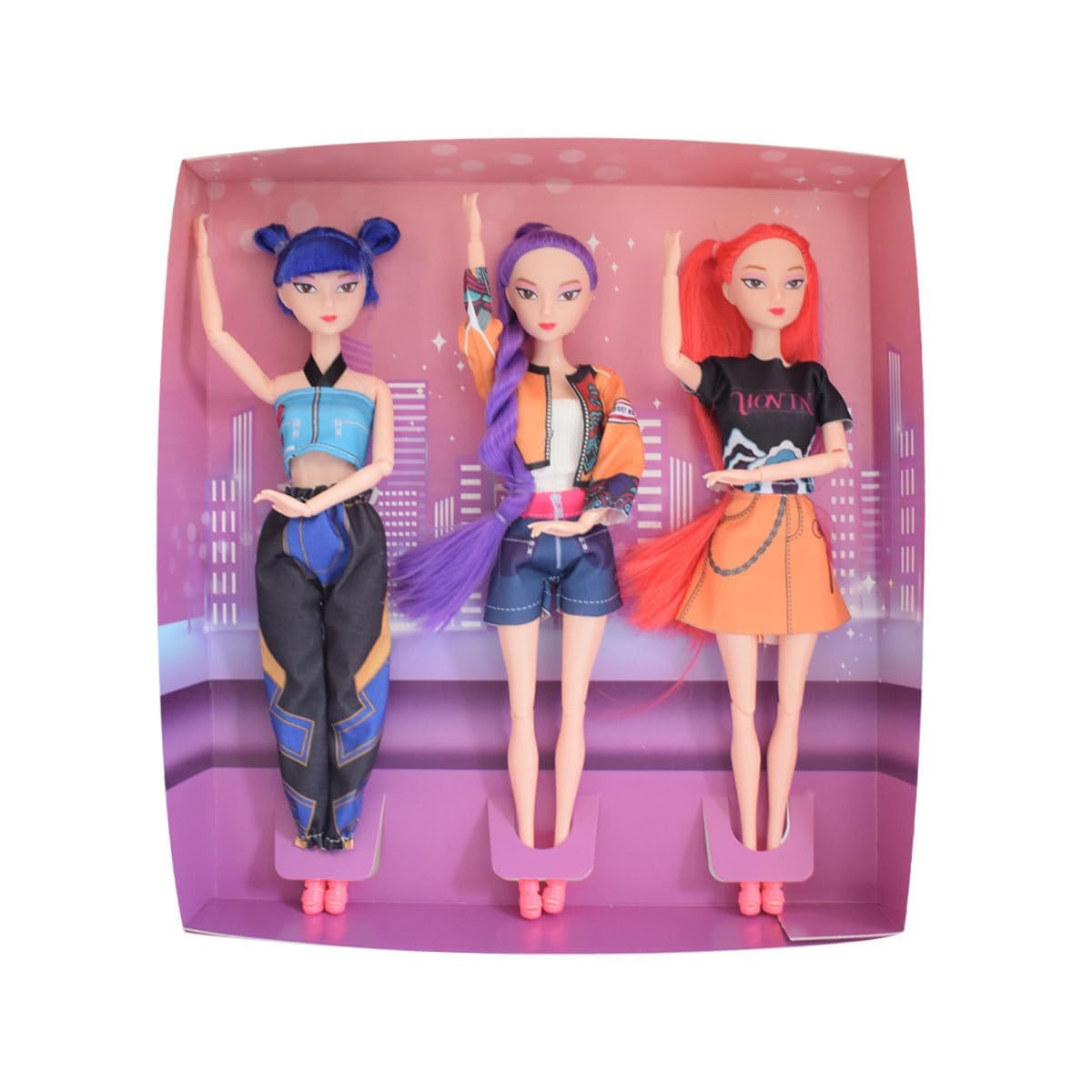 OLKIHNSDU MFRMFR Demon Hunters 11.5'' Fashion Doll for,Articulated Girl Group Doll,Perfect Christmas and Birthdays Toy Gift for Girls Fans (003)